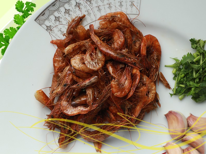 Fresh Red Shrimp Dried Fish.