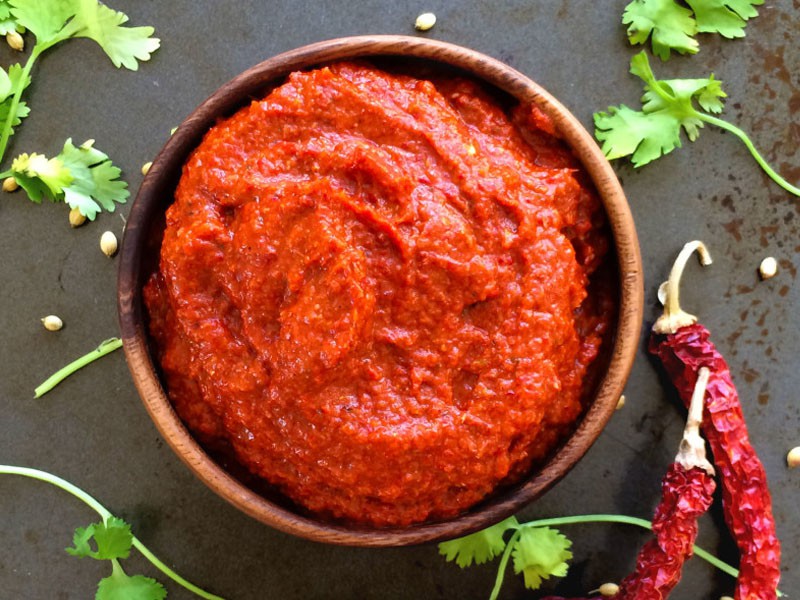 Dried Red Chilli Paste (Homemade)