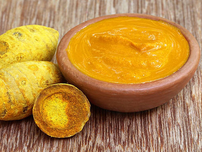 Turmeric Paste (Homemade) পাটায় হাতে বাটা.