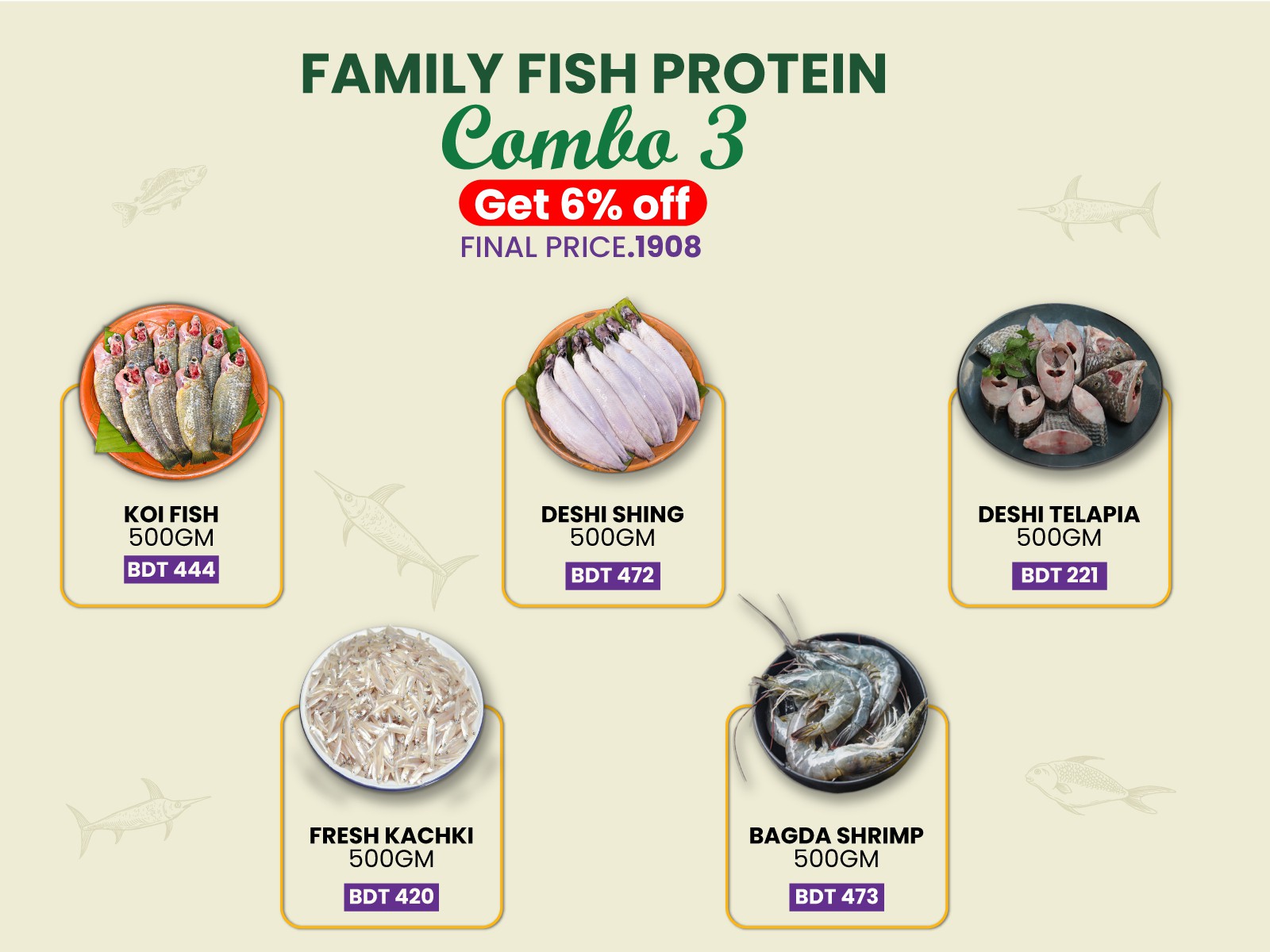 Family Fish Protein Combo- 3