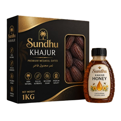 Egyptian Medjool Large 1kg  & Honey